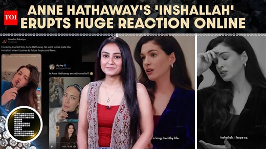 Anne Hathaway Says “Inshallah” in Interview, Internet Divided Over Viral Clip Reaction