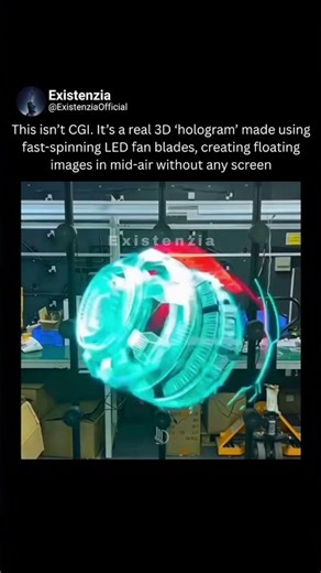 How Spinning LED Fans Create Floating 3D Holograms