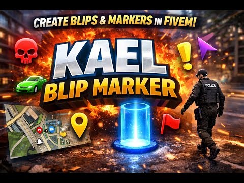 Blip Marker Creator FiveM Script For ESX, QB, QBOX | GTA 5 Roleplay Server