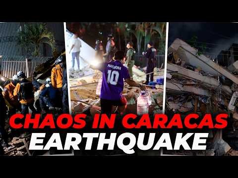 CHAOS IN VENEZUELA: THE MOST SHOCKING FOOTAGE from the DEVASTATING DOUBLE EARTHQUAKE HITS CARACAS