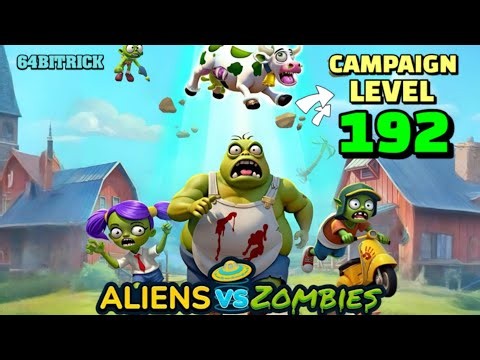 💥Gameplay walkthrough for Aliens vs Zombies Invasion Campaign level 192