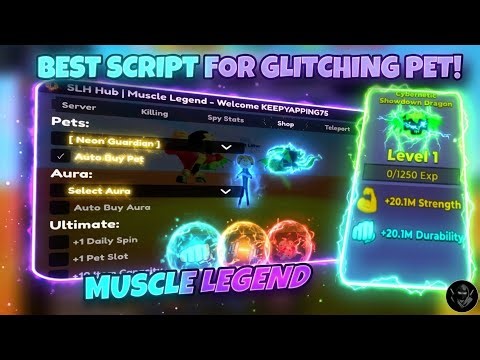 🔥 Muscle Legends Script (SLH) ⚡ Fast Auto Farm + Auto Pet Buy + Glitch Pet! (2026)