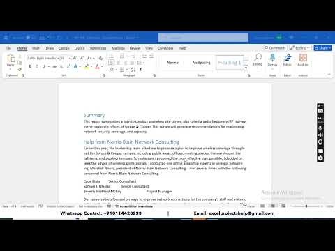 New Perspectives Word 365/2021 | Module 3: Sam Textbook Project Wireless