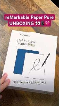 Let’s unbox reMarkable’s new Paper Pure digital paper tablet👀📱 #remarkable #remarkablepaperpure
