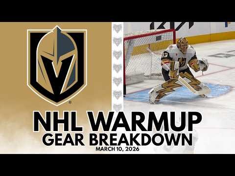 NHL Warmup & Gear Breakdown | Vegas Golden Knights | Adin Hill & Akira Schmid