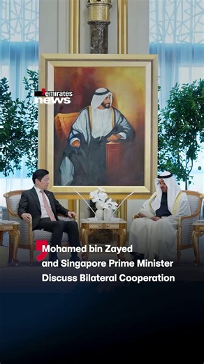 UAE President His Highness Sheikh Mohamed bin Zayed Al Nahyan welcomed Singapore Prime Minister Lawrence Wong during his official visit to the UAE. #EmiratesNews #DubaiOneTv #Dubai #News