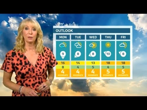 ITV Weather : High pressure in charge as temperatures reach 18c at the end of next week.