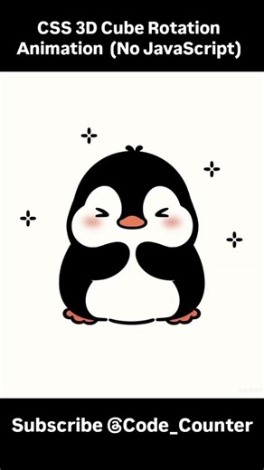 CSS 3D Cube Rotation Animation (No JavaScript) #css3 #learntocode #3danimation #html5 #how #trending