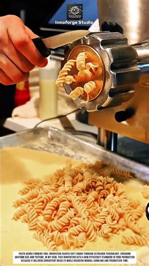 Forming Pasta Dough Tool Innovation Using Extrusion Technology For Consistent Shape #innovation