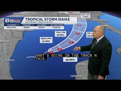 LIVE: Tracking Tropical Storm Isaias | The latest maps and models