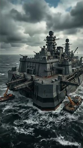 Floating Sea Fortress Torn Apart by AI | Cinematic Ruin Short