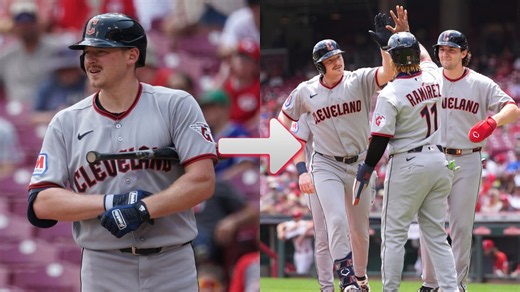 A hit-by-pitch becomes a GRAND SLAM!? 🧐 Kyle Manzardo hits 1st career slam after HBP overturned! 😳