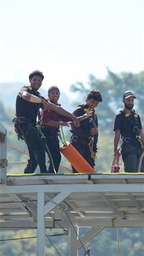 Maa Ganga bungy in Devprayag 200+mtr #adventure #activities #freestyle #bungeejumping #fun #love ❤️