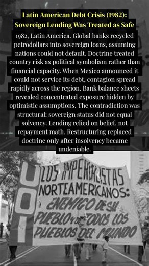 Sovereign Lending Was Treated as Safe