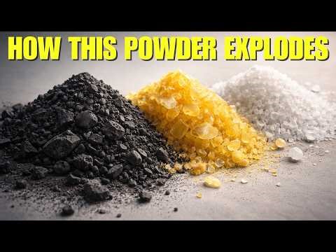 How Gunpowder Is Made 🔥 (Simple Chemistry!)