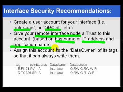 OSIsoft: PI interface security recommendations . v3.4.375
