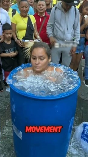 Ice Bath Challenge Leaves Everyone Stunned 😳❄️ #shorts #challenge