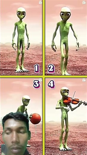 Green Alien Dance El Chombo Dame Tu Cosita feat Yeşil 👽 #shorts#cover#remix#shorts #cover #remix