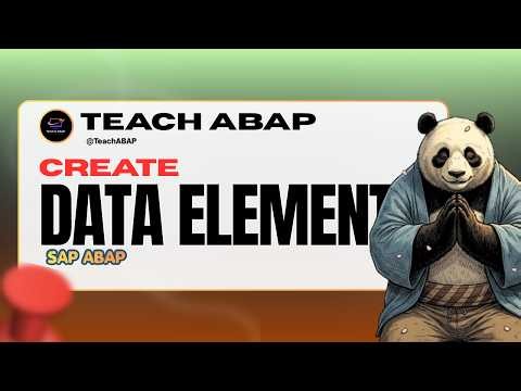 Class - 14 How to Create a Data Element in SAP ABAP | Step-by-Step Guide