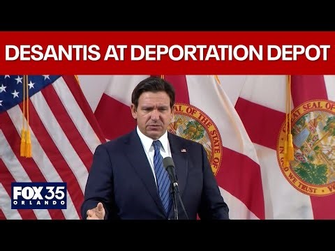 LIVE: Gov. DeSantis announces illegal immigration enforcement milestone at Deportation Depot