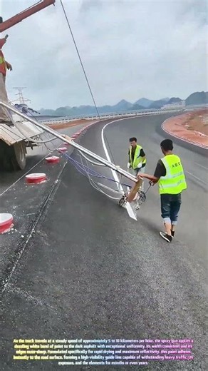 Watch a Precision Road Marking Crew Paint Perfect Lane Lines with High-Tech Accuracy! 🛣️🎨