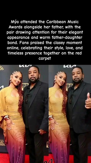 “Mýa in love” elegant father-daughter appearance goes viral 👀💫 #entertainmentnews
