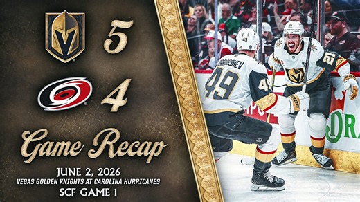 SCF GAME 1 HIGHLIGHTS | Vegas Golden Knights 5, Carolina Hurricanes 4 | June 2, 2026