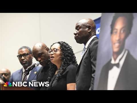 Attorney Ben Crump presents Nolan Wells’ independent autopsy results