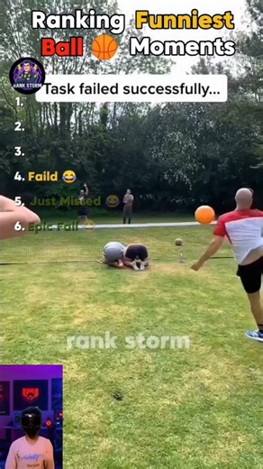 Ranking Funniest Ball Moments 😂🏀⚽ | Epic Sports Fails & Reactions #shortsvideo #shorts #rankingshort