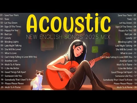 New English Songs with Lyrics for Soft Hours 🌿 Top Acoustic Songs 2025 Mix