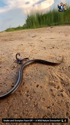 Snake and Scorpion Face-Off — A Wild Nature Encounter! 🐍🦂 #snake #wildliferescue #cobra #wildlife