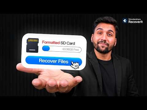 How to Recover Files from a Formatted SD Card with Wondershare Recoverit AI Repair