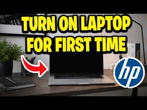 How To Turn On HP Laptop For First Time - Step By Step