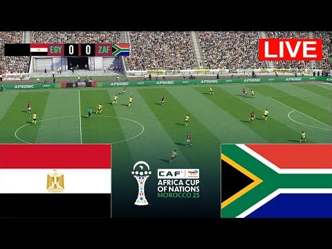 EGYPT vs SOUTH AFRICA - Africa Cup of Nations 2025 AFCON | Match today | Simulation PES
