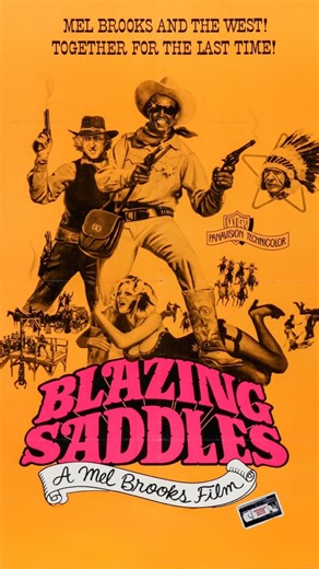 Blazing Saddles (1974) pushed studio comedy to the edge. Mel Brooks, Cleavon Little, Gene Wilder, and contributions from Richard Pryor turned the Western genre into a sharp, chaotic satire about racism, power, and Hollywood itself. It’s wildly funny, deeply confrontational, and still one of the most debated comedies ever made. | Midnight Movie Snack