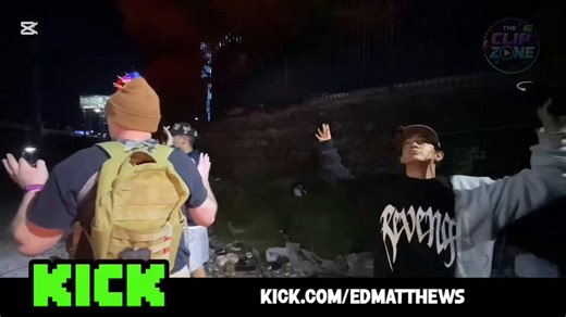 🚨Ed Matthews stream gets SWATTED by police after report of a G*N. 😳Police were called after reports of a G*N being shown on stream.‼️The police SURROUNDED them when exiting the tunnelwhile filming with homeless people in the Vegas tunnels, a “speed loader” and bullets were shown on screen, presumably prompting POLICE call by trolls about Men with a gun in the tunnels with the homeless. these swatting incidents have to stop. @edmattyx