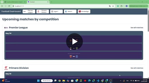#dataengineering #python #sql #react #nodejs #footballanalytics #datapipeline #webdevelopment #projetpersonnel #fullstack | Samy KADRA
