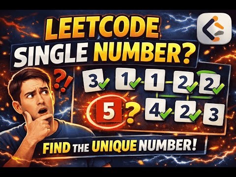LeetCode Single Number Explained | Optimal Solution | Easy Interview Problem