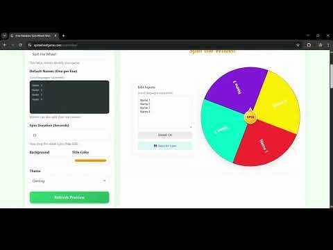 Create Your Free Custom Spin Wheel Online | Winner Picker Tool