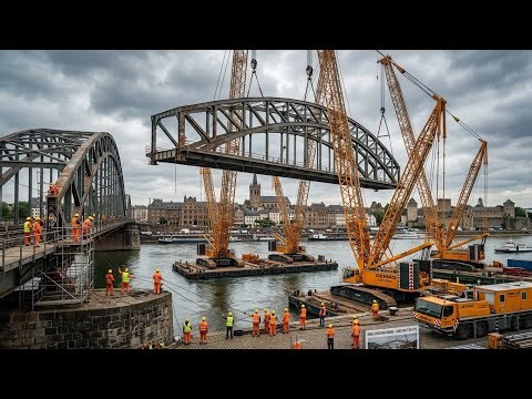 How This Massive Bridge Was Built Over a River | Full Process