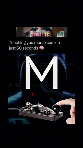 Learn Morse Code in 50 Seconds ⚡️