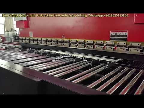 Universal Fire Damper Auto Line: Adjustable Flange Height/Valve Width, Laser-Cut Custom Holes