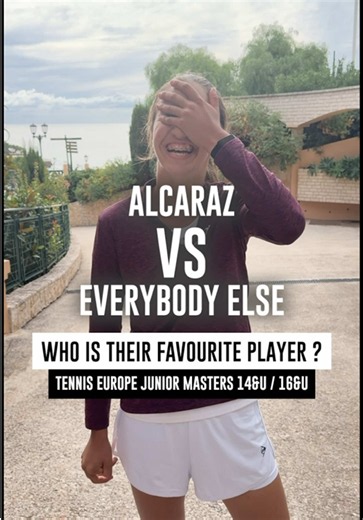 Let’s see if Carlos Alcaraz is the favourrite player of the best young players at the @Tennis Europe Junior Tour Masters 14&U and 16&U. #tennisplayer