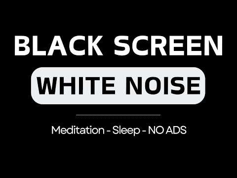 White Noise Black Screen No Ads | 12 Hours of Smooth White Noise for Studying, Sleeping and Relaxing