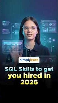 SQL Skills To Get you Hired in 2026| SQL Tutorial For Beginners| #Shorts | #Simplilearn