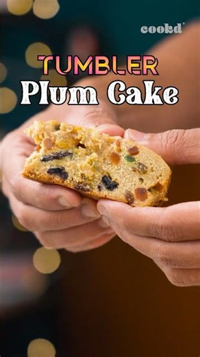 Christmas special cake, made easy with a tumbler! 🍰🎄Easy plum cake recipe #christmasplumcake