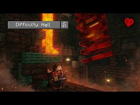 The Hardest Way to Start Minecraft (Nether Spawn Challenge)