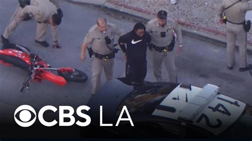 Dirt bike leads California Highway Patrol officers on pursuit through LA County