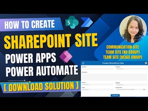 How to Create Different SharePoint Sites Using Power Apps & Power Automate [Download Solution]