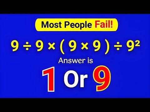 9 or 81? Most People Pick the Wrong Answer This Math Equation!